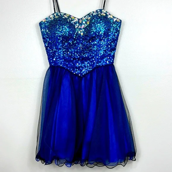 sachin and babi light blue dress Masquerade Ball Dresses With Mask - Free Shipping & Returns main image 0